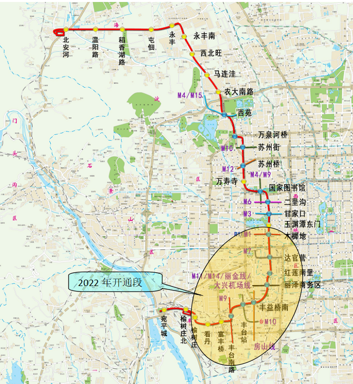 北京地铁华为手机号
:年底开通，北京地铁16号线南段开始“跑图”！