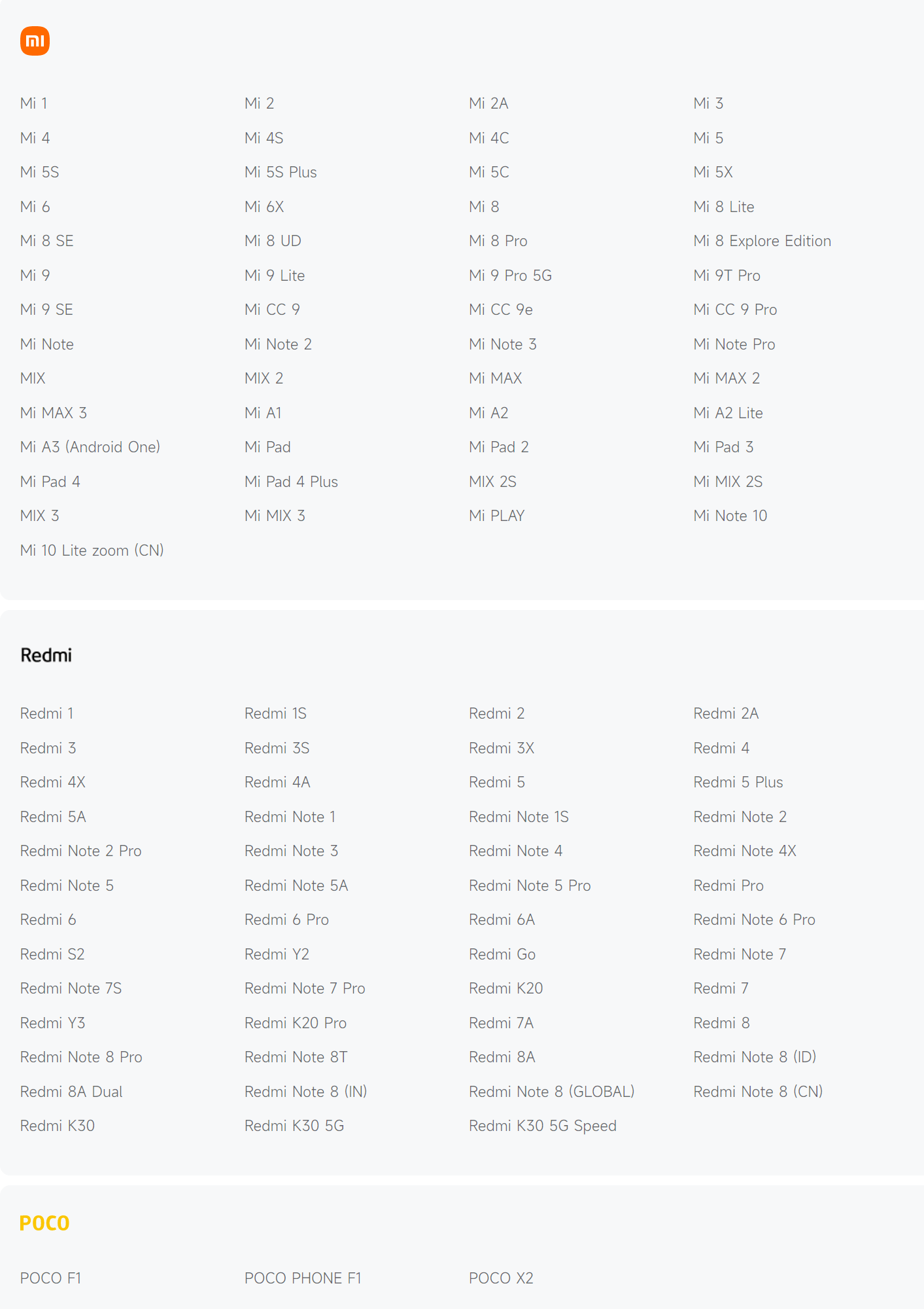 redmi是什么手机:小米安全中心更新停止支持产品列表，包含 Redmi K30